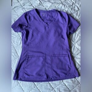 Med Couture Women's Purple Scrub top and jacket
